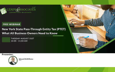 New York State Pass-Through Entity Tax (PTET) – What All Business Owners Need to Know