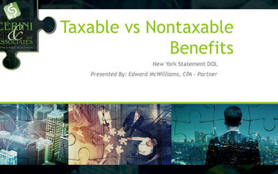 Taxable vs Nontaxable Benefits – Cerini Short