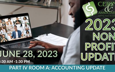 NFP Update 2023 Part IV Track A: Nonprofit Accounting Update