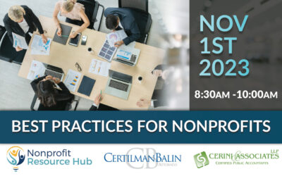 Best Practices for Nonprofits – Board Training Webinar – Part IV