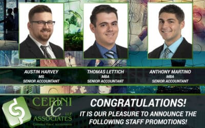 Cerini & Associates, LLP Announces Staff Promotions as Firm Continues to Grow