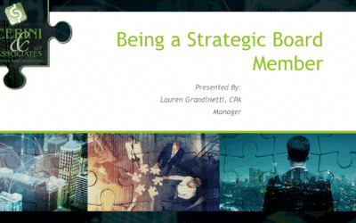 Being A Strategic Board Member – Cerini Short